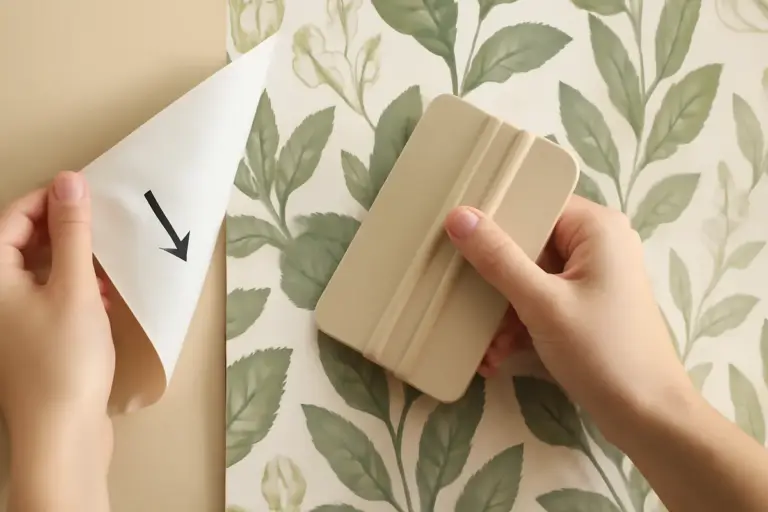 Come si applica correttamente la carta da parati autoadesiva? Il trucco anti-bolle che funziona