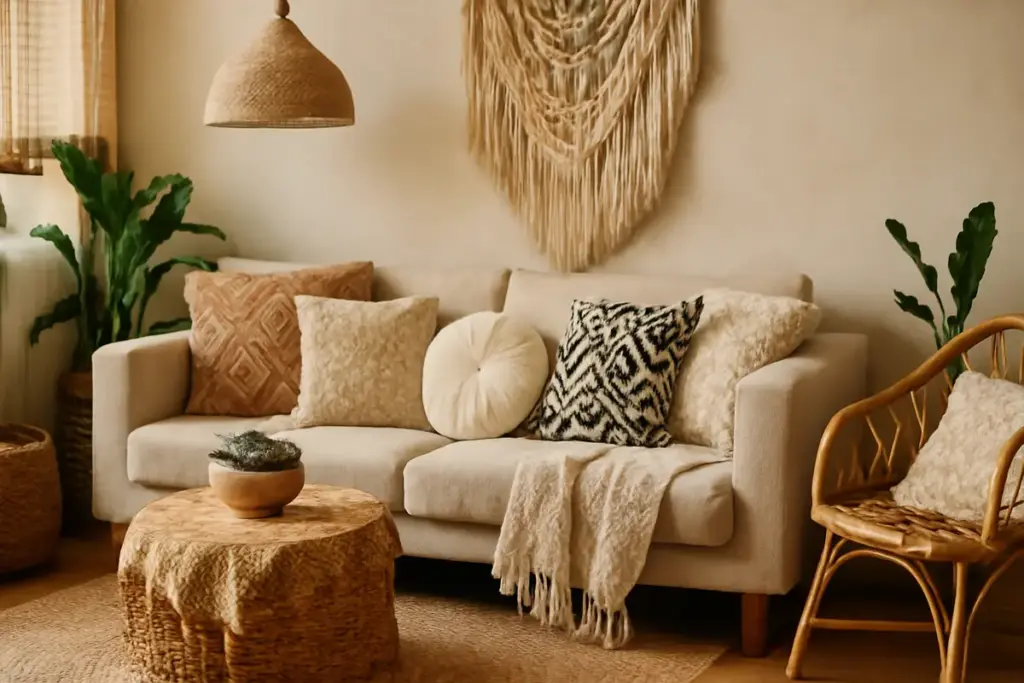 Cos’è lo stile boho chic nell’arredamento di casa? I dettagli testili che fanno subito la differenza