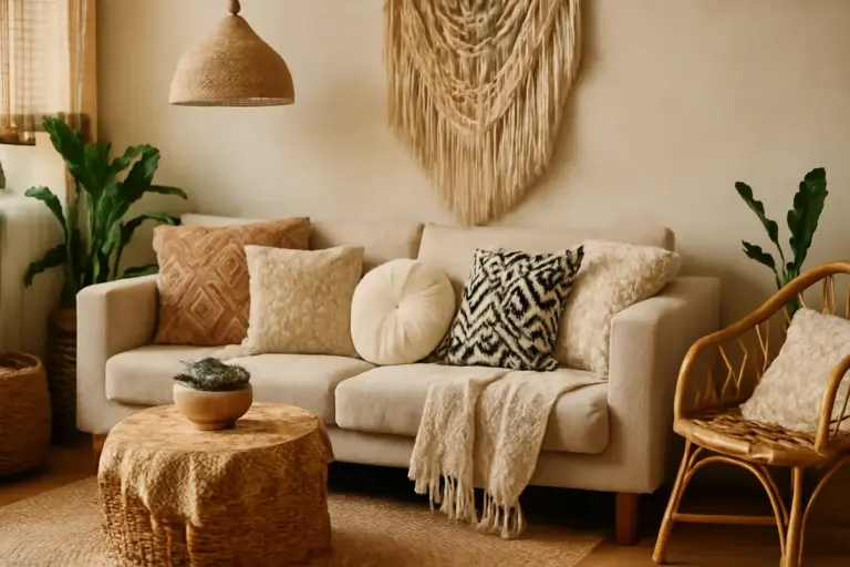 Cos’è lo stile boho chic nell’arredamento di casa? I dettagli testili che fanno subito la differenza