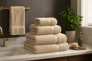 Set di asciugamani coordinati per il bagno: dettagli che trasformano lo stile della stanza