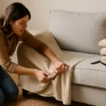 Copridivano artigianale: tecniche pratiche per adattarlo perfettamente senza cuciture complicate