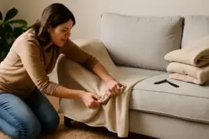 Copridivano artigianale: tecniche pratiche per adattarlo perfettamente senza cuciture complicate