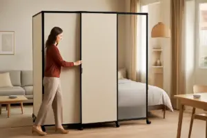 Divisori mobili per spazi condivisi: il sistema flessibile che cambia l’organizzazione della casa