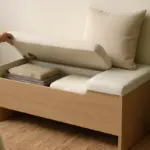Panchine con contenitore in camera: organizzazione e design in una sola soluzione