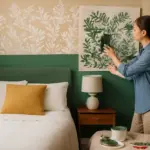 Restyling della camera con stencil e pitture: piccole modifiche, grande impatto visivo